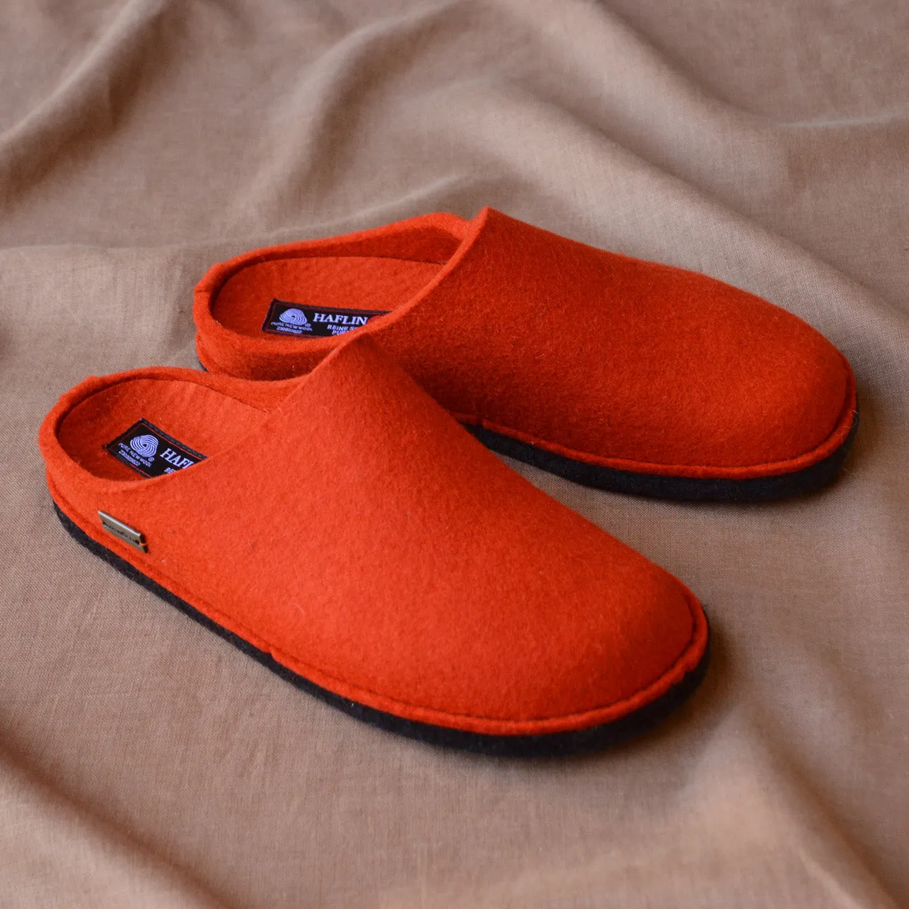 Wool Felt Slippers - Flair Soft - Orange (Adults 36-42)