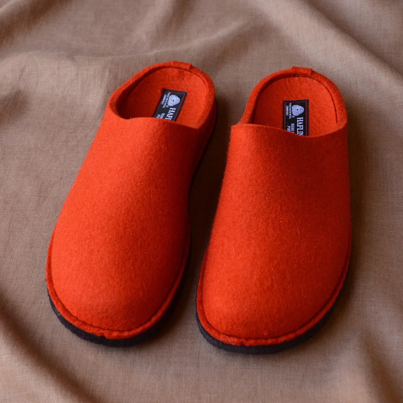 Wool Felt Slippers - Flair Soft - Orange (Adults 36-42)