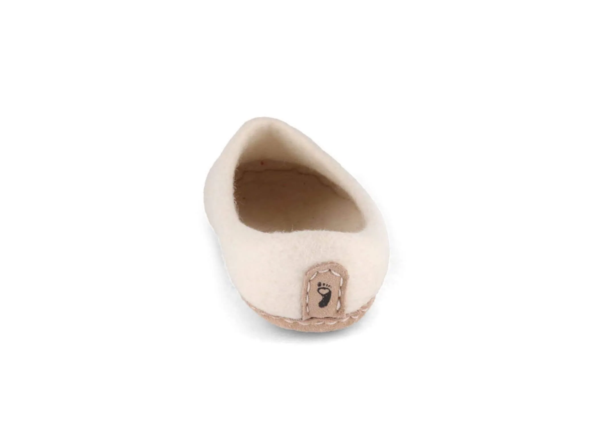 WoolFit Footprint | Felt Slippers with Footbed & Leather Sole