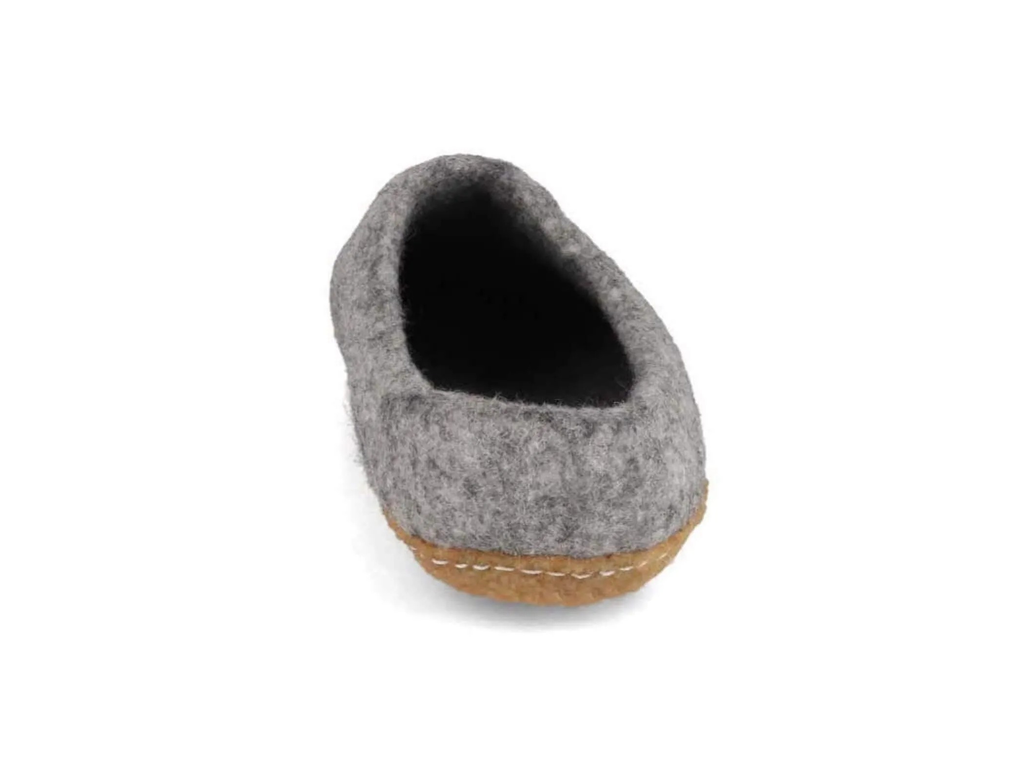 WoolFit Footprint | Felt Slippers with Footbed & Leather Sole