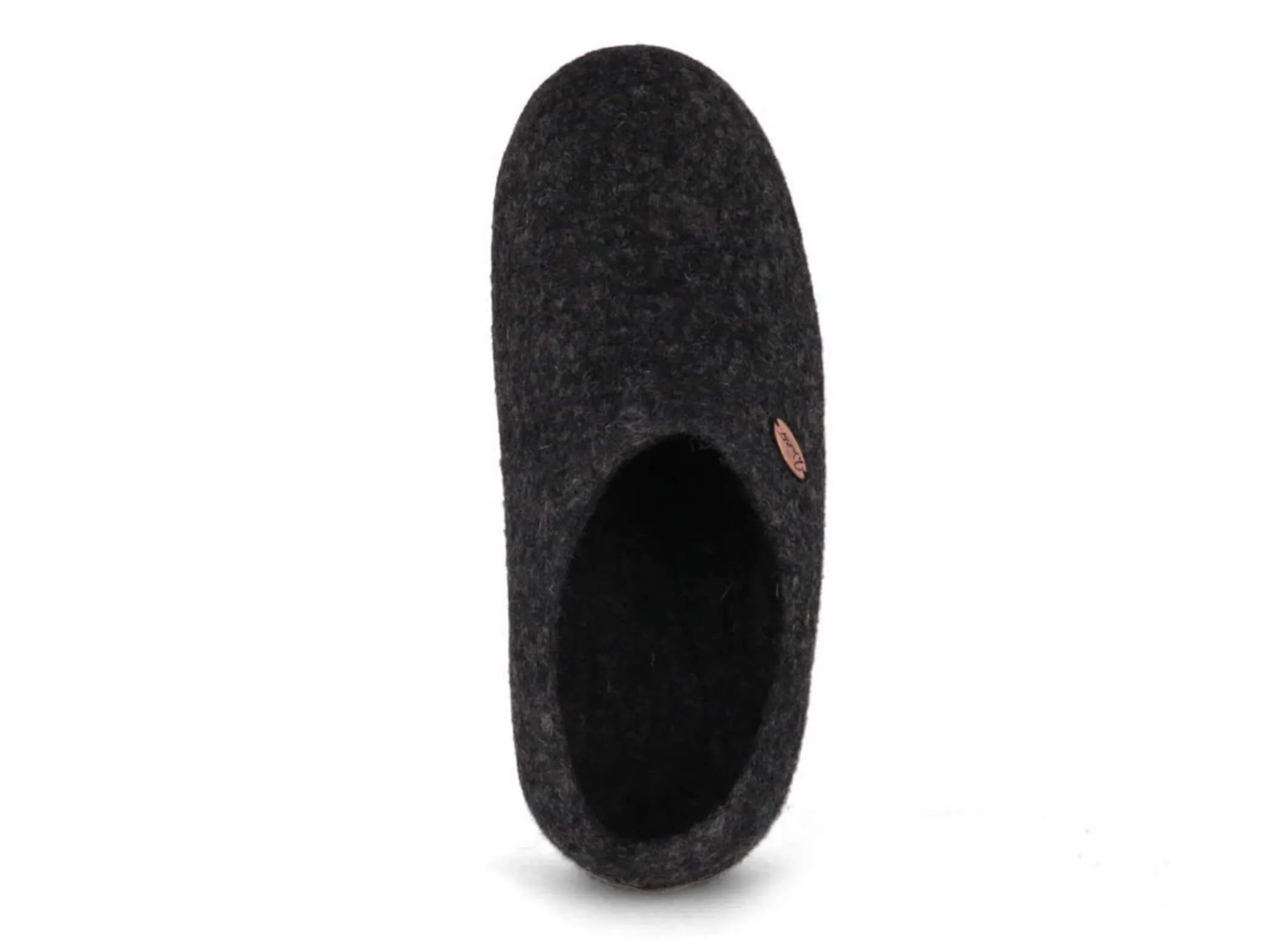 WoolFit Footprint | Felt Slippers with Footbed & Leather Sole