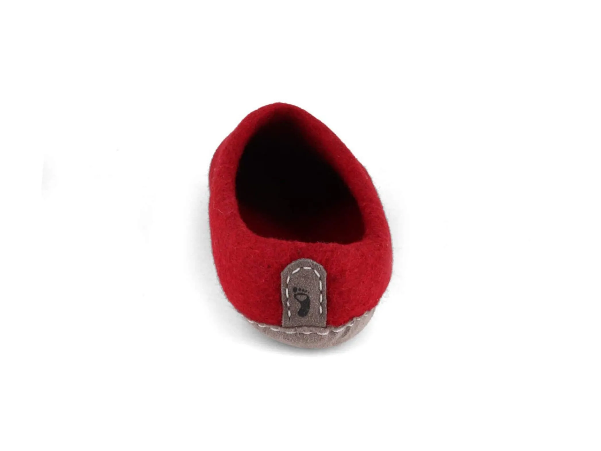 WoolFit Footprint | Felt Slippers with Footbed & Leather Sole