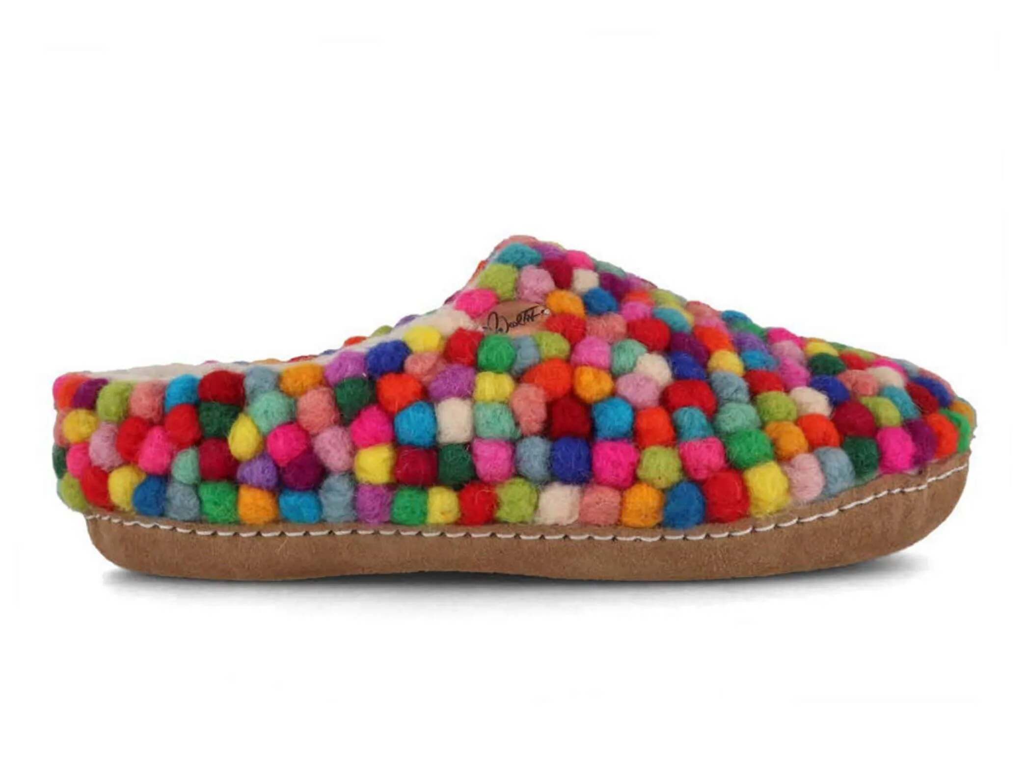 WoolFit Footprint | Felt Slippers with Footbed & Leather Sole