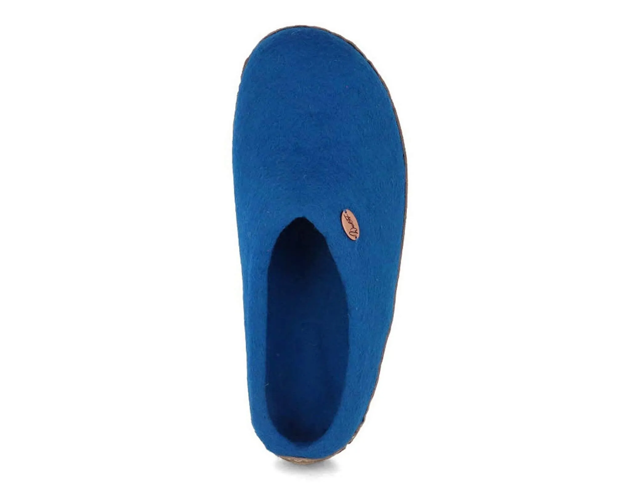 WoolFit Footprint | Felt Slippers with Footbed & Leather Sole