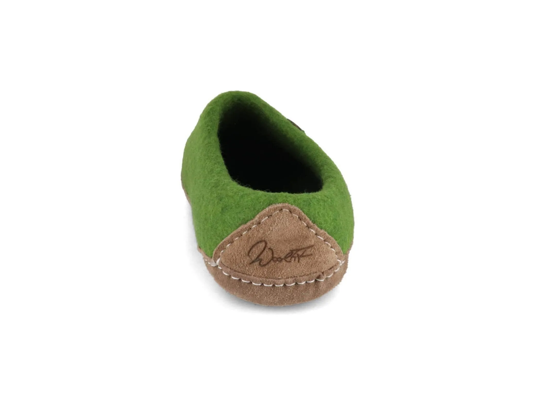 WoolFit Footprint | Felt Slippers with Footbed & Leather Sole