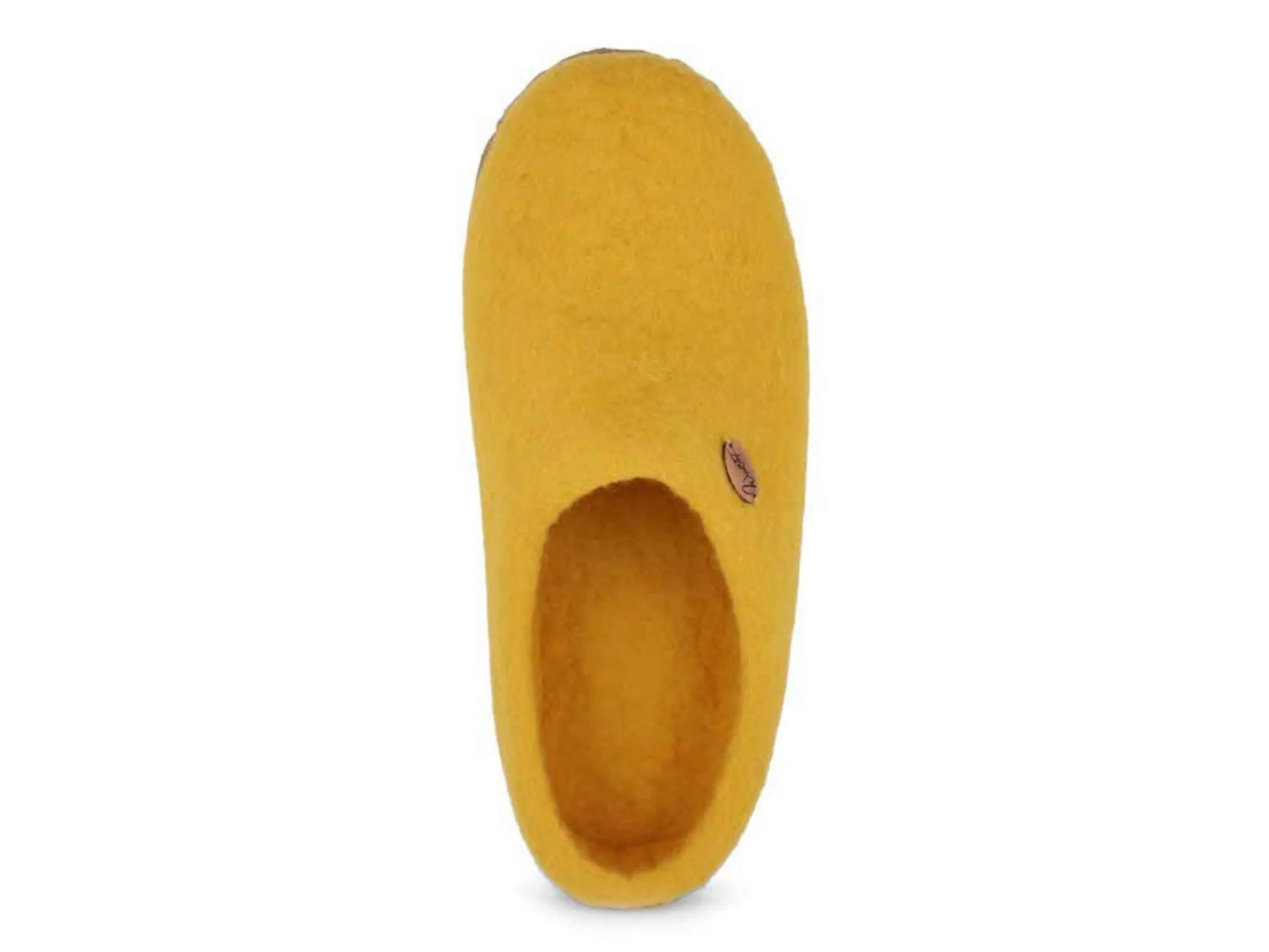 WoolFit Footprint | Felt Slippers with Footbed & Leather Sole