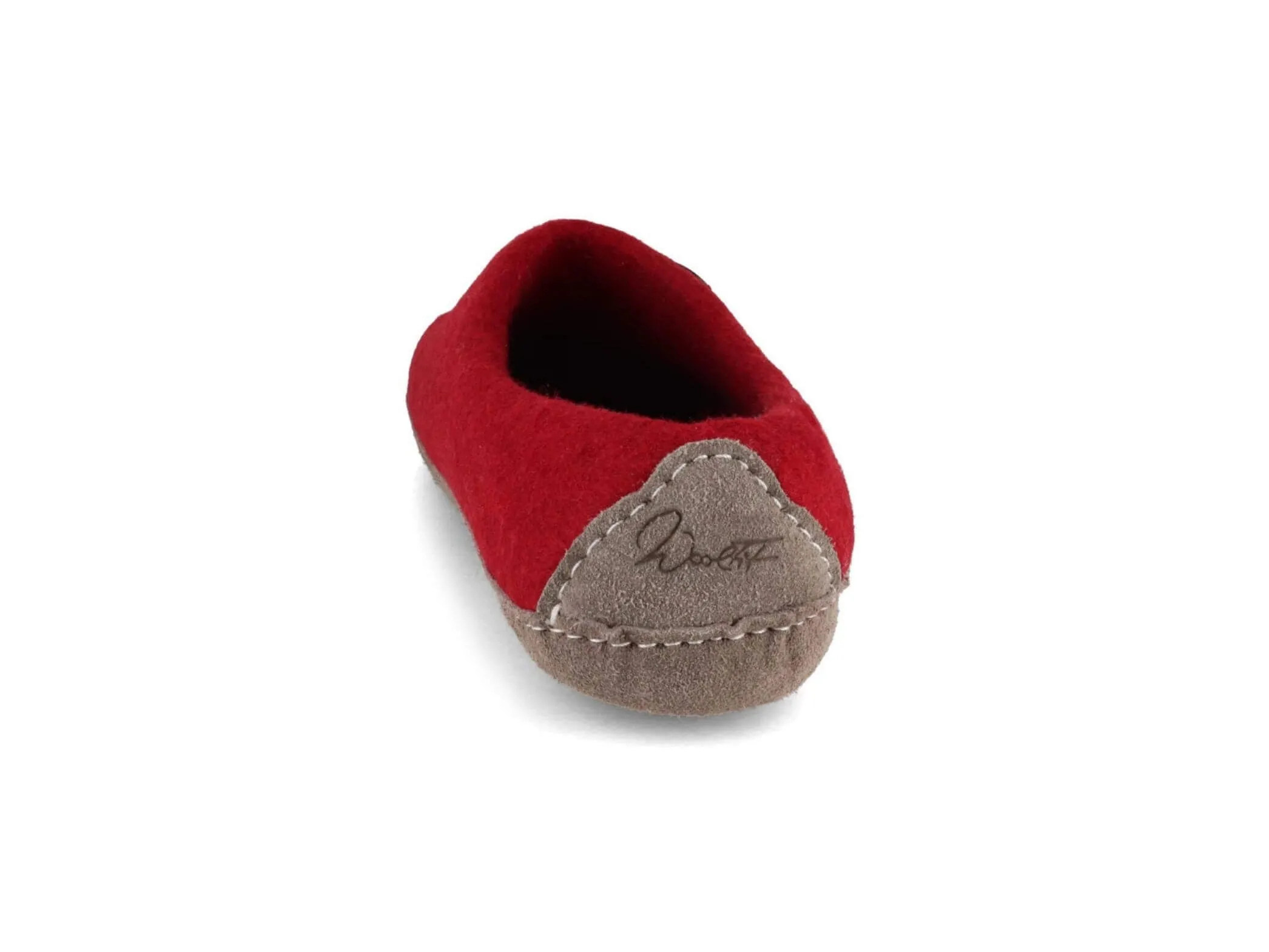 WoolFit Footprint | Felt Slippers with Footbed & Leather Sole