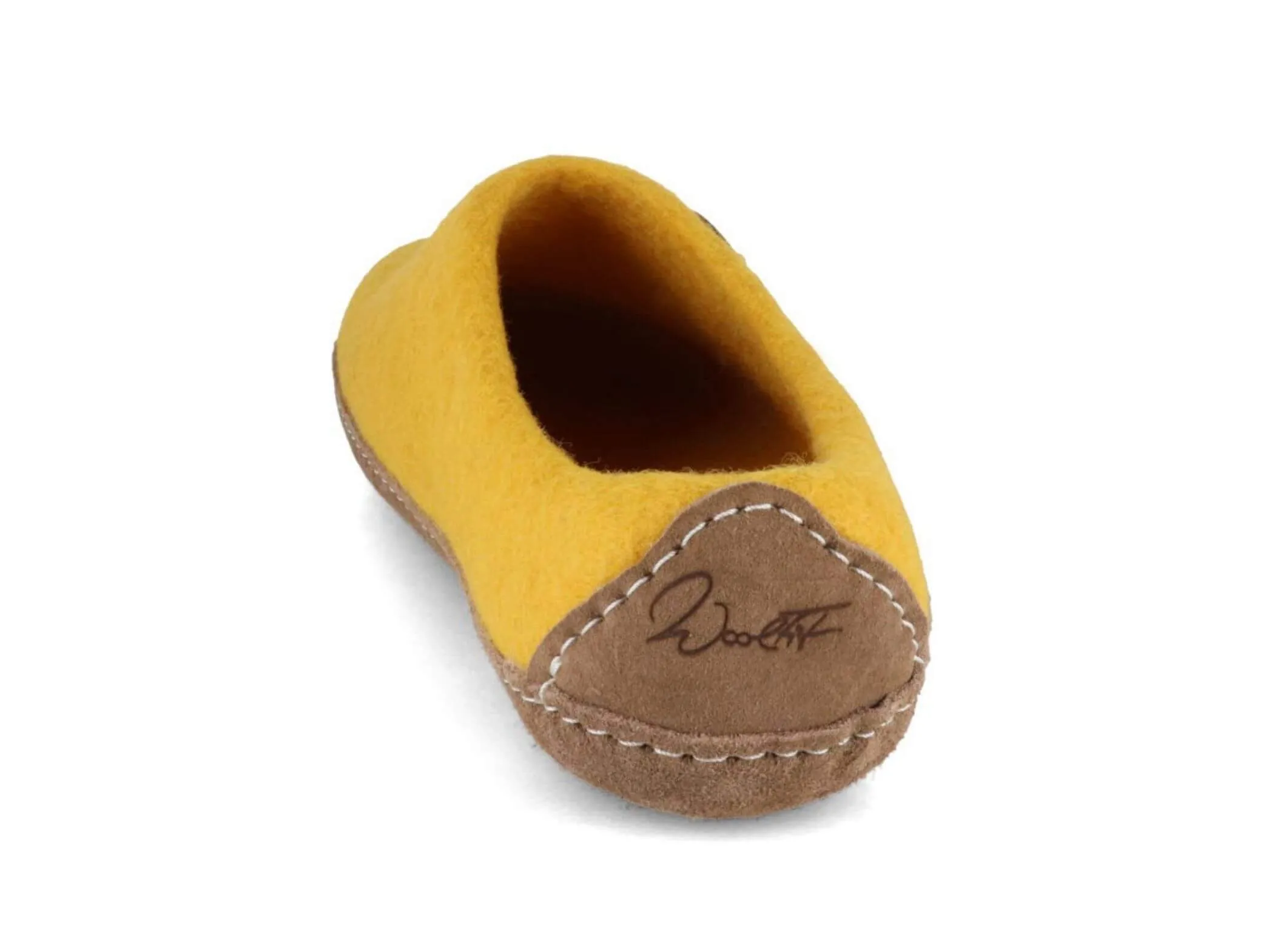 WoolFit Footprint | Felt Slippers with Footbed & Leather Sole