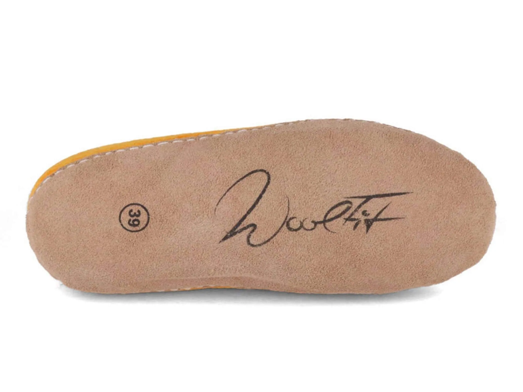 WoolFit Footprint | Felt Slippers with Footbed & Leather Sole