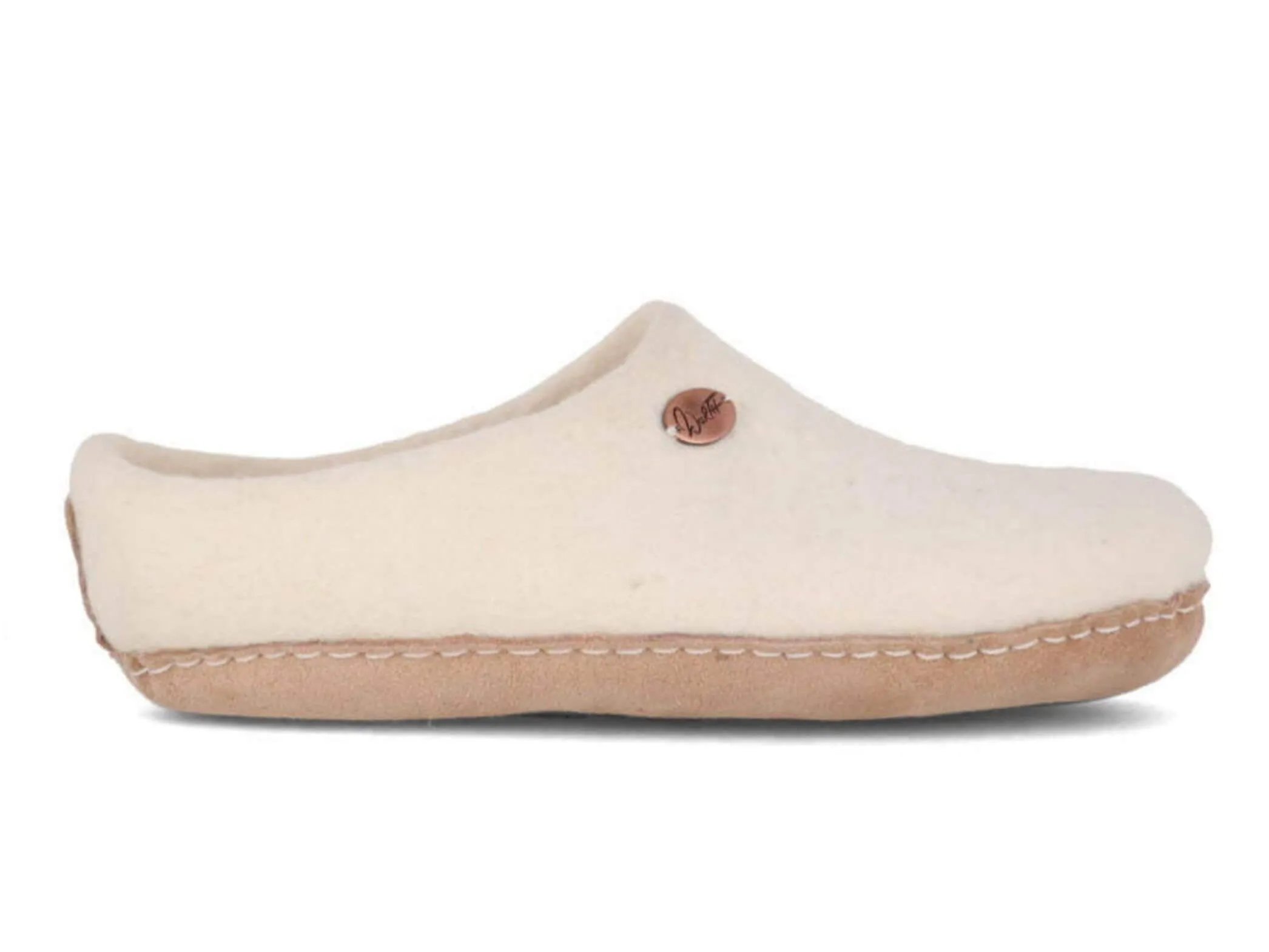 WoolFit Footprint | Felt Slippers with Footbed & Leather Sole