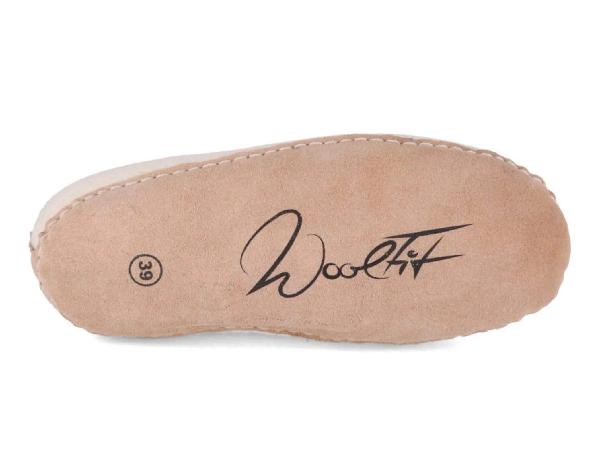 WoolFit Footprint | Felt Slippers with Footbed & Leather Sole