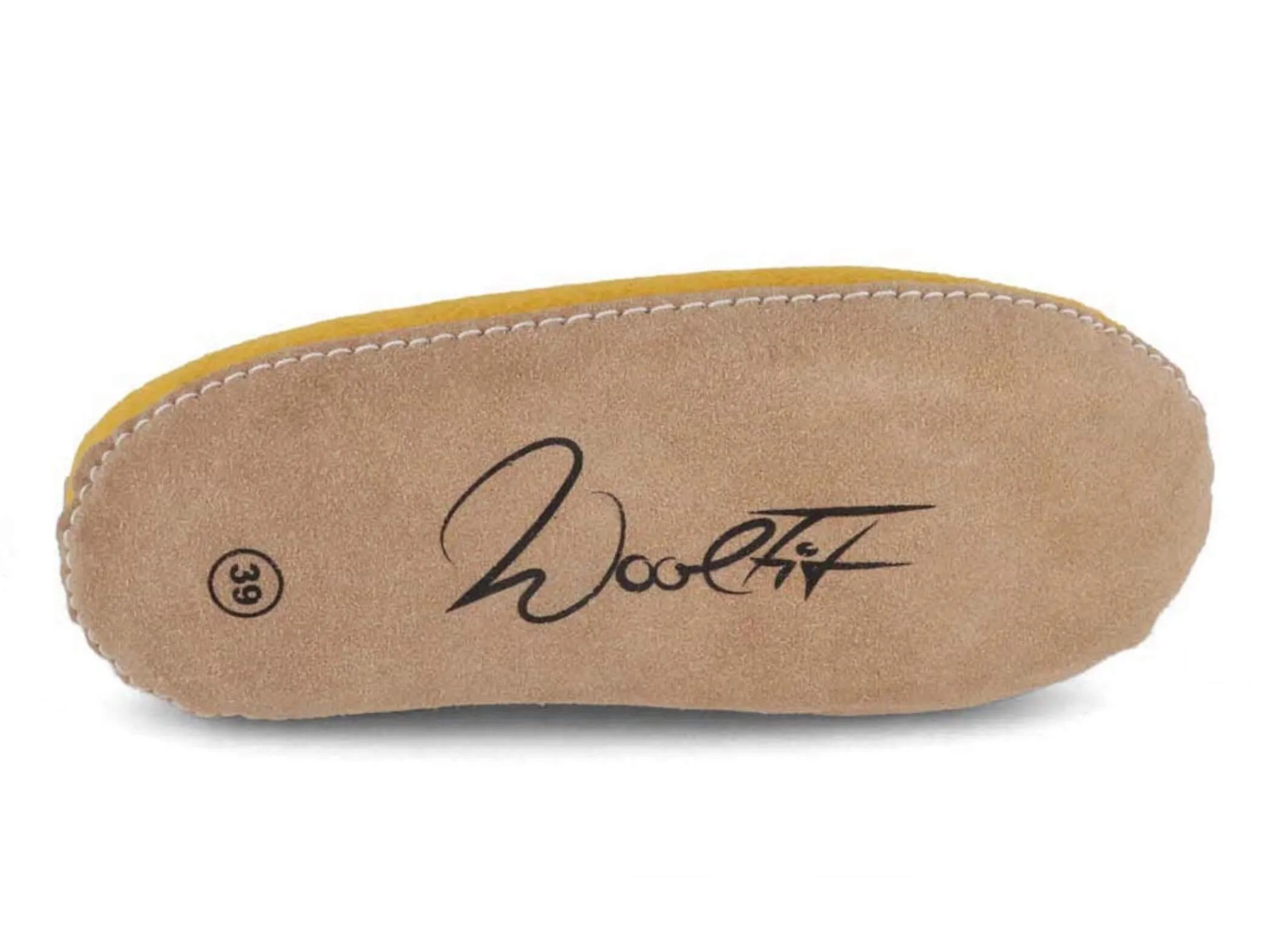 WoolFit Footprint | Felt Slippers with Footbed & Leather Sole