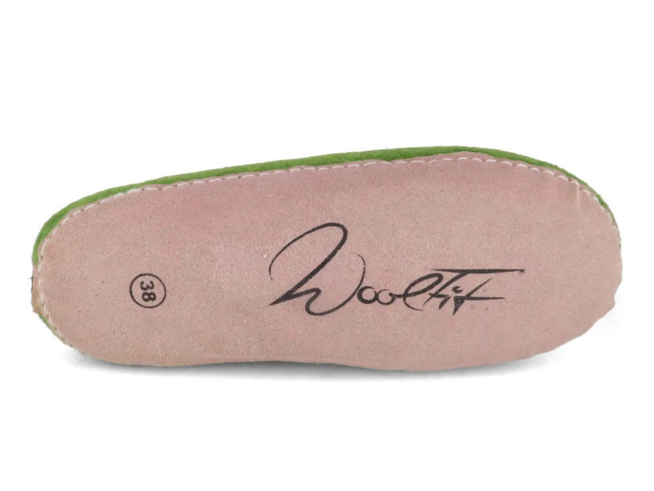 WoolFit Footprint | Felt Slippers with Footbed & Leather Sole