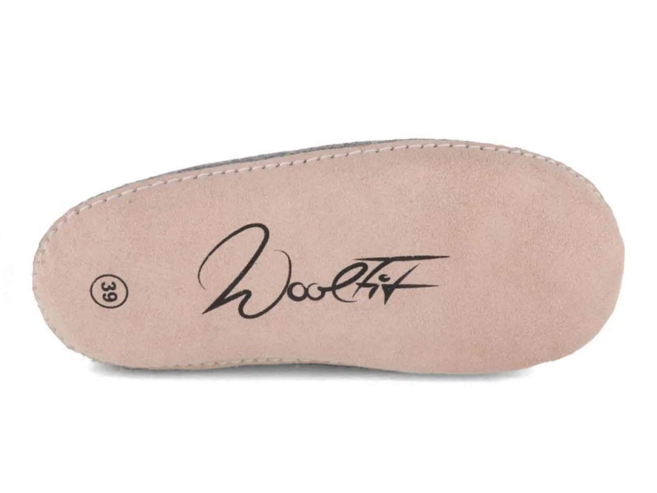 WoolFit Footprint | Felt Slippers with Footbed & Leather Sole