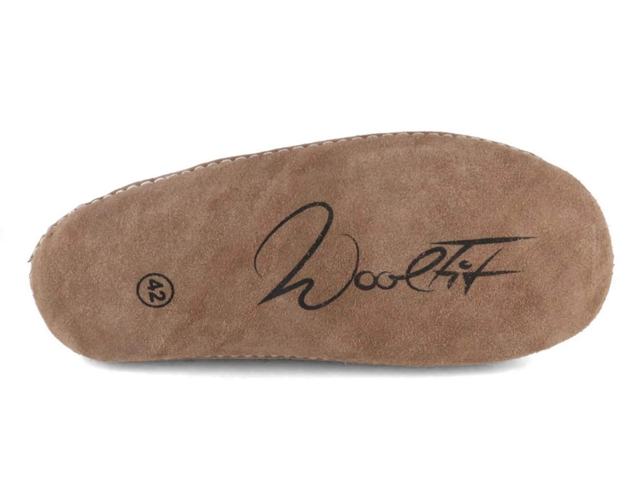 WoolFit Footprint | Felt Slippers with Footbed & Leather Sole