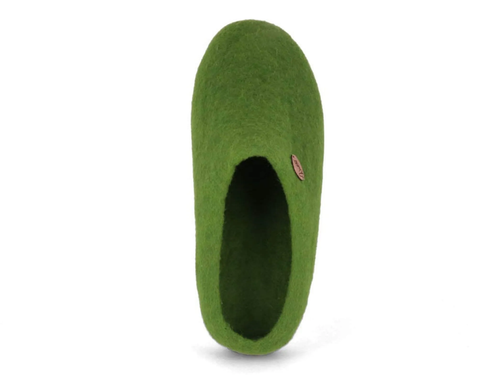 WoolFit Footprint | Felt Slippers with Footbed & Leather Sole