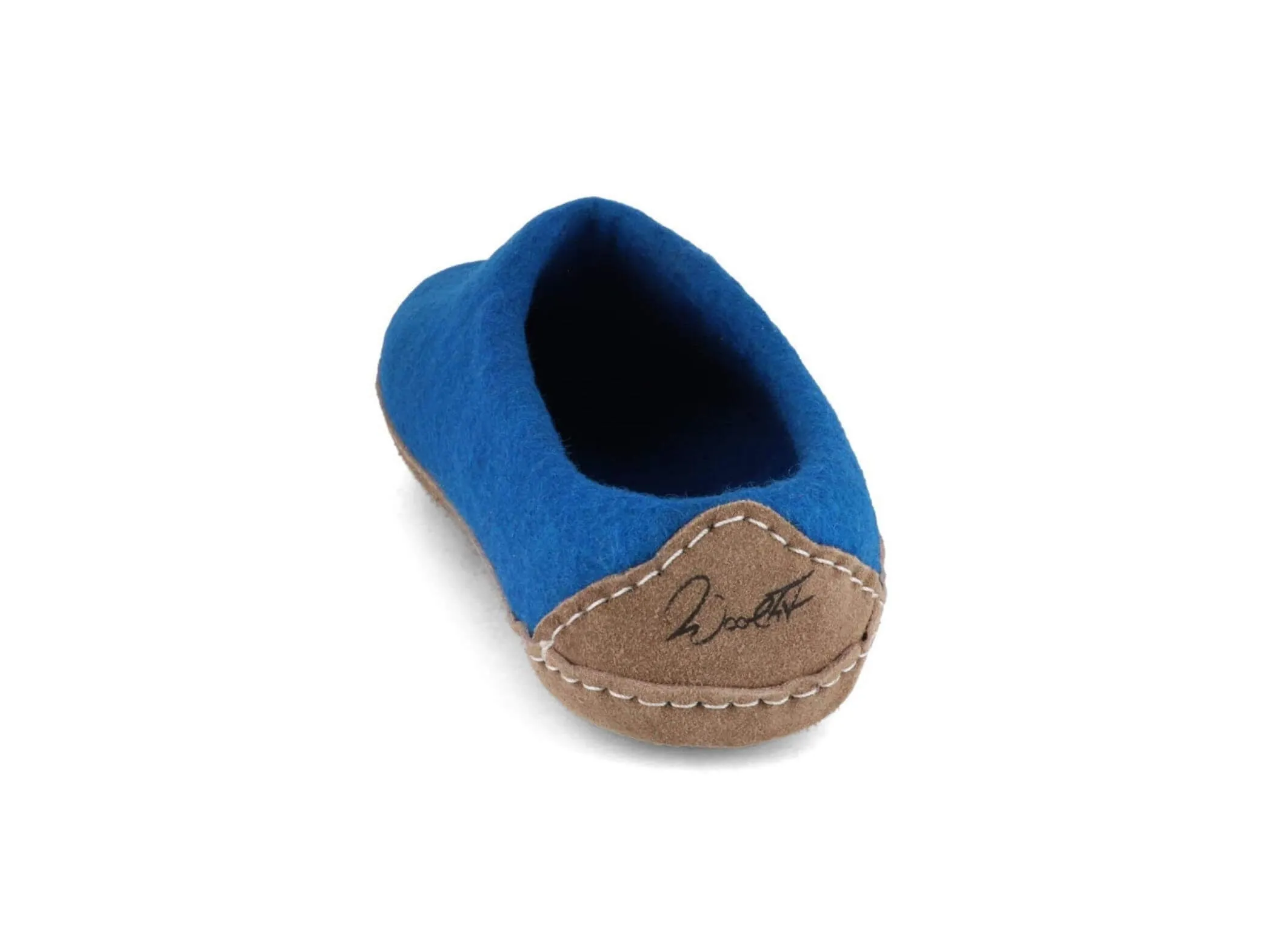 WoolFit Footprint | Felt Slippers with Footbed & Leather Sole