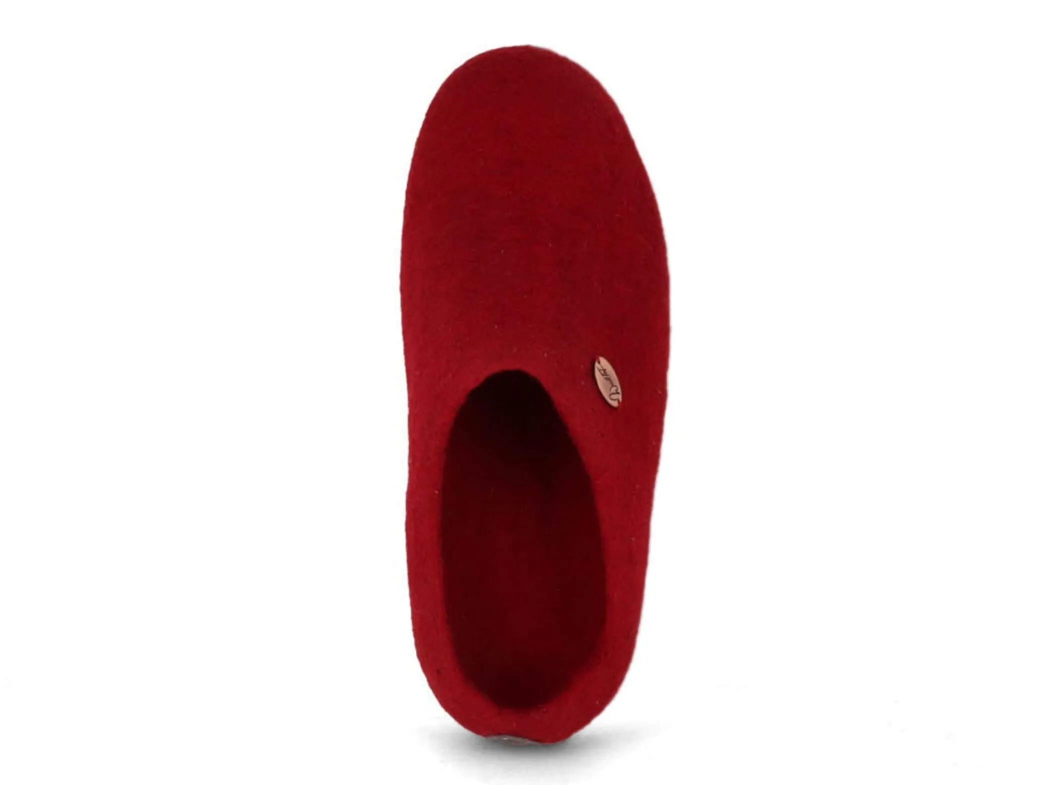 WoolFit Footprint | Felt Slippers with Footbed & Leather Sole