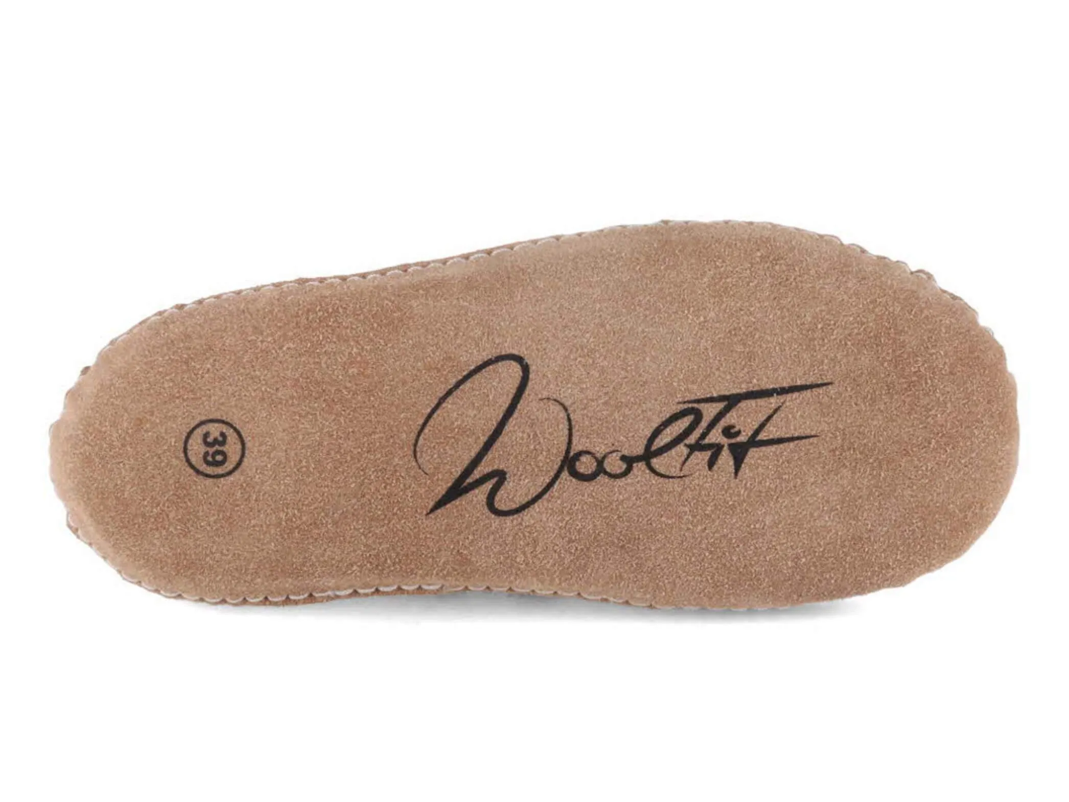 WoolFit Footprint | Felt Slippers with Footbed & Leather Sole