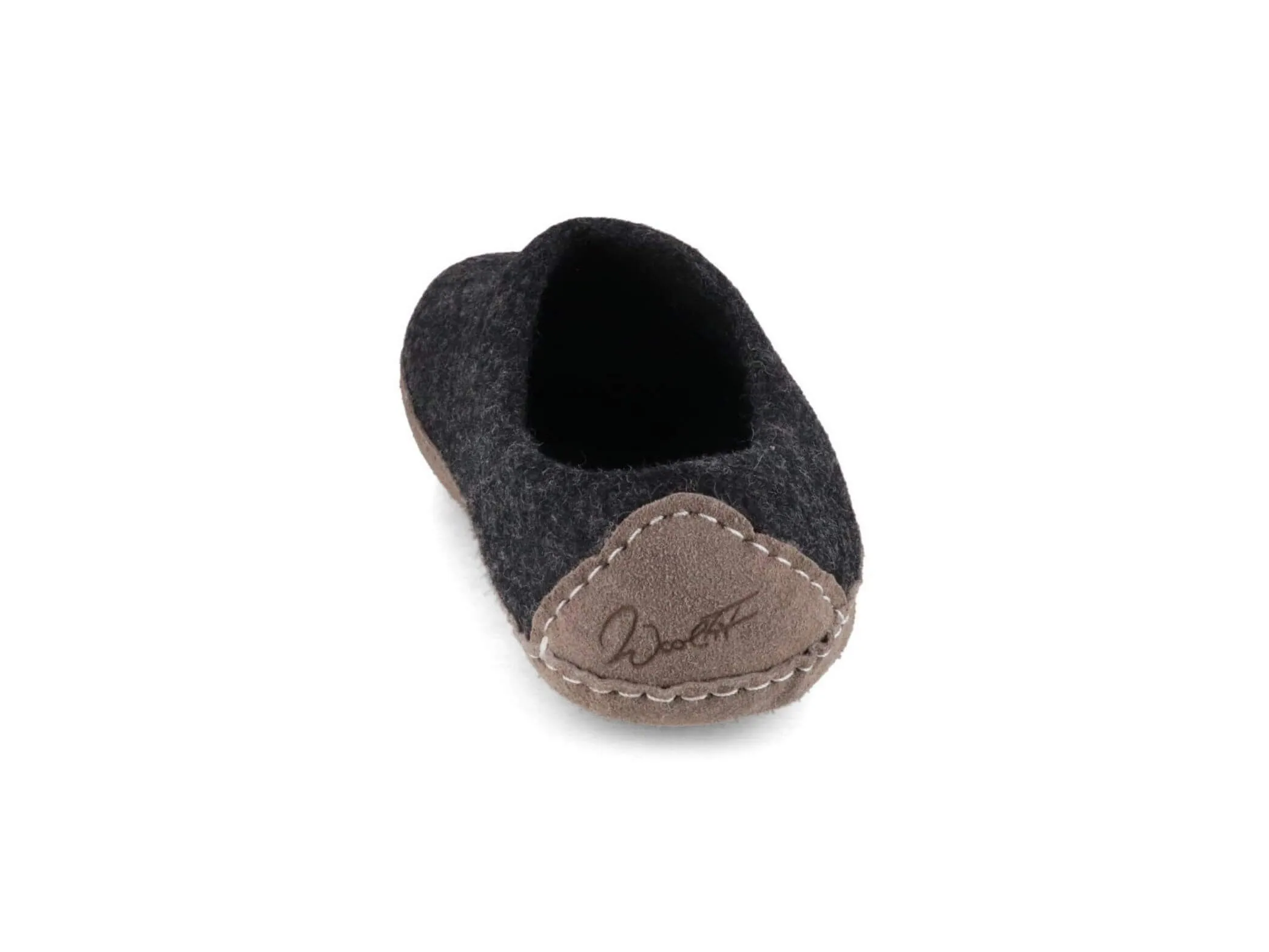 WoolFit Footprint | Felt Slippers with Footbed & Leather Sole